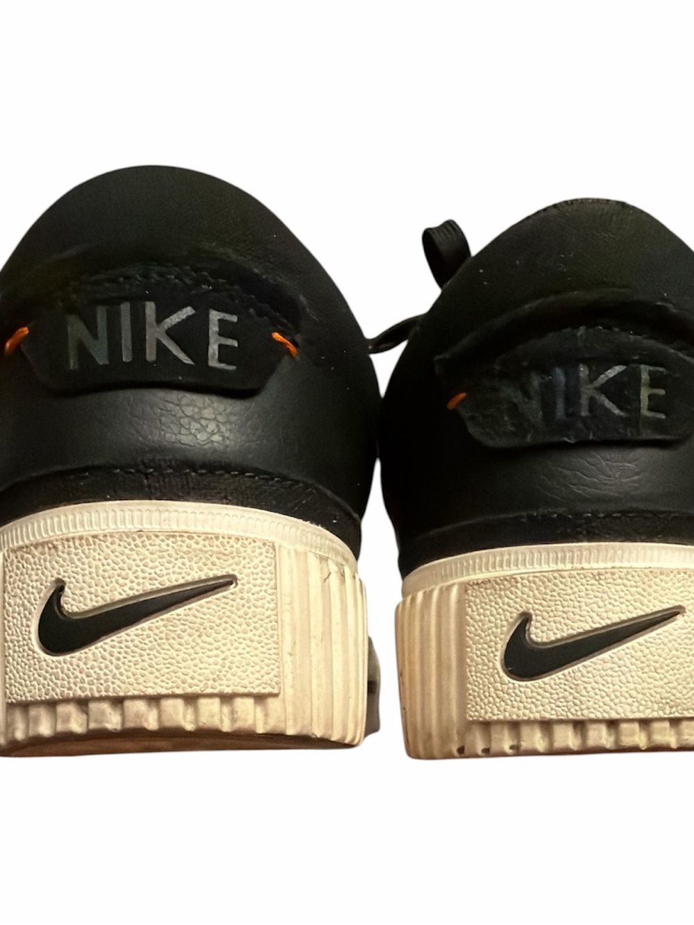 Nike Men’s Black and Cream Platform Low-Top Sneakers - Picture 3 of 6